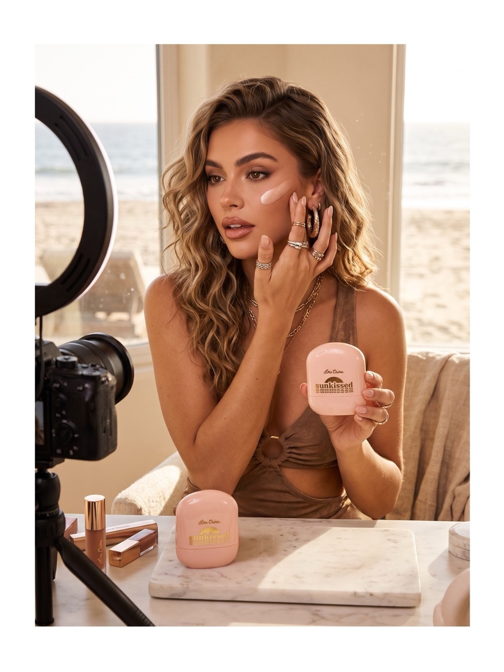 new Lime Crime ☼ Sunkissed Glimmering Skin Stick ☼ Tidal Champagne ☼ Full Size ☼